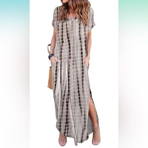 Tie dye maxi dress